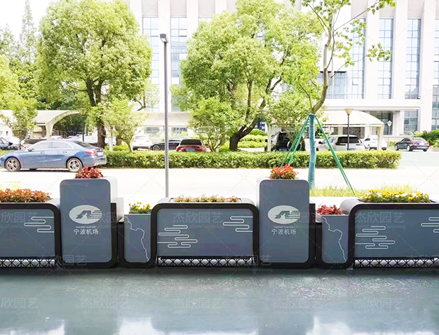 商業步行街定制花箱浙江寧波案例