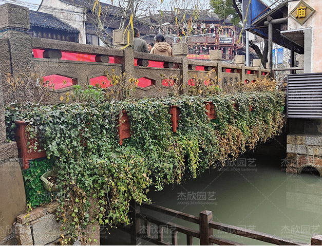 橋梁懸掛花箱浙江滬古鎮案例